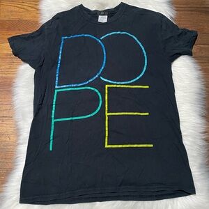 DOPE T-Shirt   Mens Size Medium blue